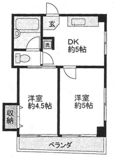 古都マンション【2階】の間取り