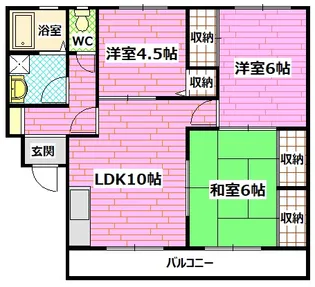ギラソーレ福光【2階】の間取り