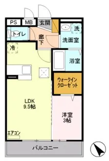 エスパシオ【3階】の間取り