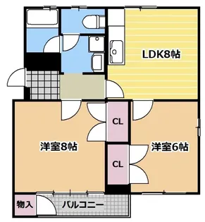 園山スリーハウス A棟【2階】の間取り