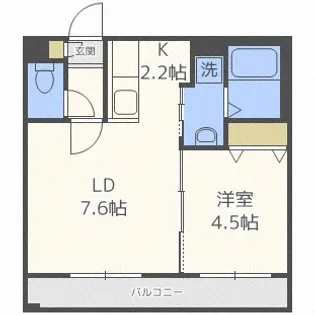 Saqras【2階】の間取り
