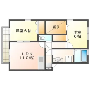 アネックス御薗【1階】の間取り
