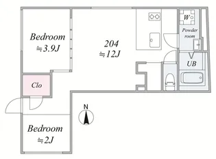 trias148【2階】の間取り