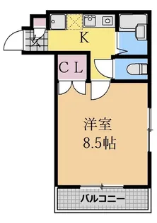 ヒルズ山花【3階】の間取り