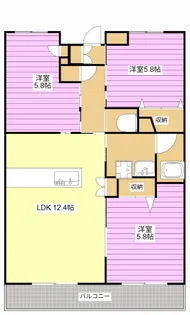 プランドール葵【1階】の間取り