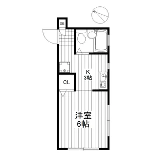 赤城ハウス【2階】の間取り