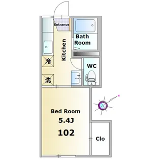 Ruhe MATSUNAMI(ルーエ松波)【1階】の間取り