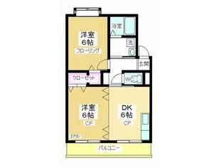 シュライン南宮【2階】の間取り