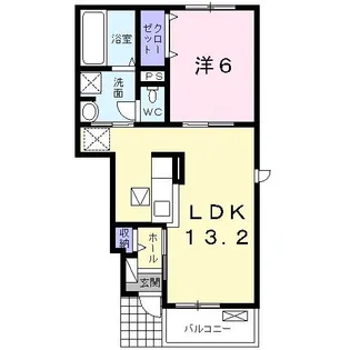 プルミエ I【1階】の間取り