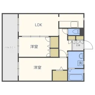 シャンポールセイコウ港館【4階】の間取り