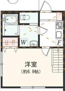 アザ-レ・ディオン相模大野【1階】の間取り