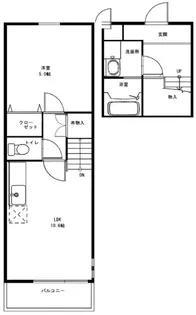 ブルーム浜寺II【2階】の間取り