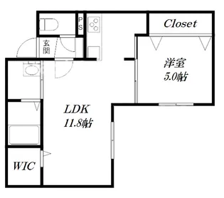 プリモ菊水【4階】の間取り