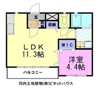 レモングラス釜井【3階】の間取り