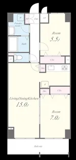 ビスィクレートM special【5階】の間取り