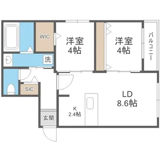 セレッソ本郷通【2階】の間取り