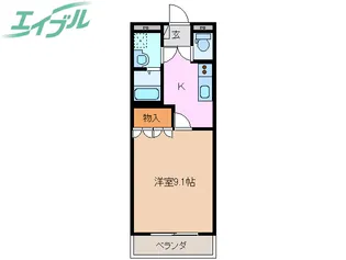 パーソナルIII城西【1階】の間取り