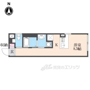 アイリス清水五条【5階】の間取り