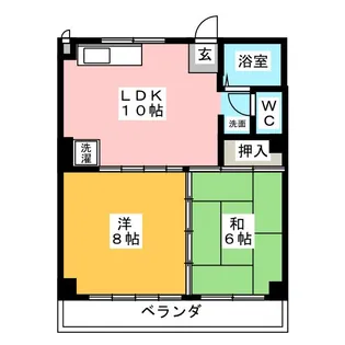 グリーンハイツ【1階】の間取り