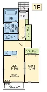 Bel Posto北上(ベルポスト)A棟【1階】の間取り
