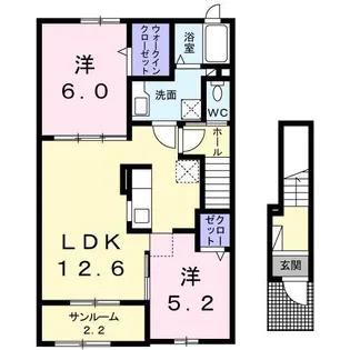 ベルメゾンR【2階】の間取り