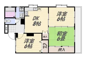 サンシャイン末廣II【2階】の間取り