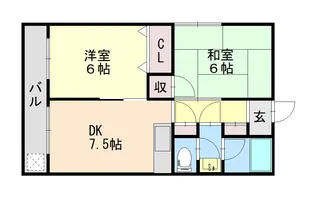 岩橋マンション【1階】の間取り