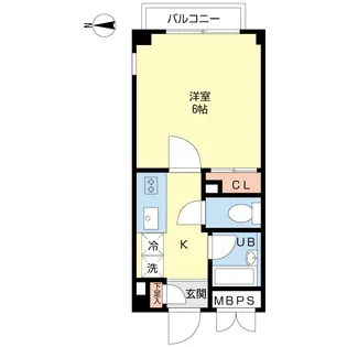 コシュカ中村【1階】の間取り