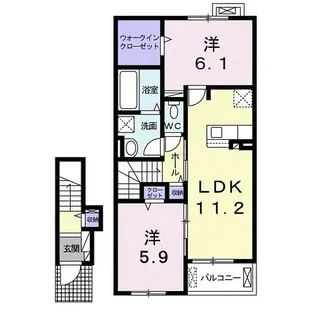 ティエラ ボニート B【2階】の間取り