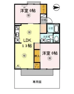 セジュール久保【1階】の間取り