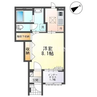 パーチ モリカミ【1階】の間取り