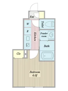 ウェルスクエア三鷹【1階】の間取り