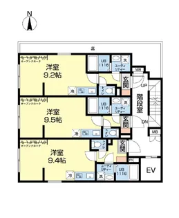 rcレジ亀戸【3階】の間取り