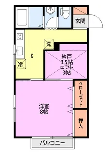 メイユール早通【2階】の間取り