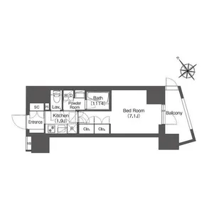 コンフォリア東大井I【1階】の間取り