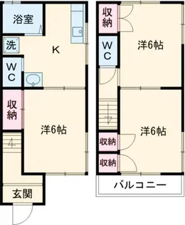 UTSUGIハイツの間取り