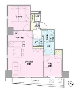 ベスパ【5階】の間取り