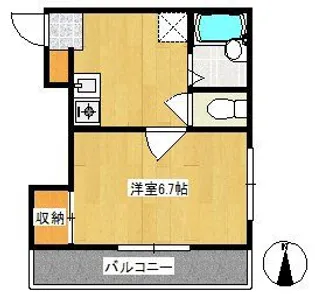 ジュピター東葛西【2階】の間取り