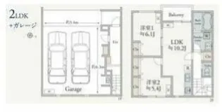 Moto Garage(モトガレージ)【2階】の間取り