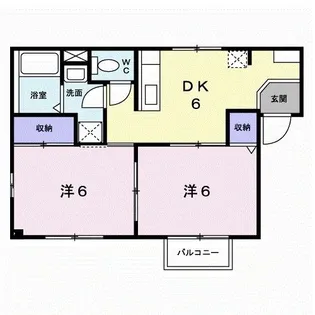 エリアール【1階】の間取り
