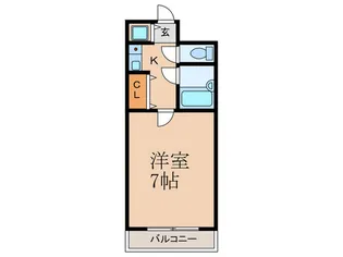 荒江四つ角ビル【6階】の間取り