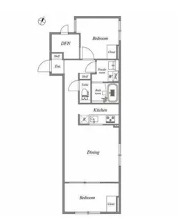 GRAN PASEO碑文谷South【2階】の間取り