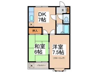 コ-ポ立山【2階】の間取り