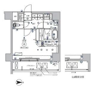 RELUXIA千住大橋【3階】の間取り