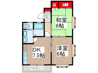 メゾンテシマ【1階】の間取り