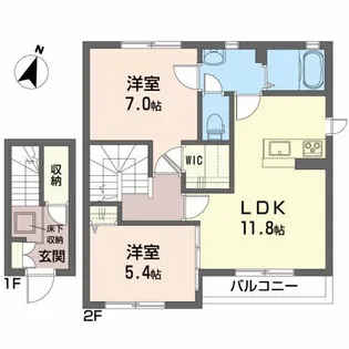 ルナーズ【2階】の間取り