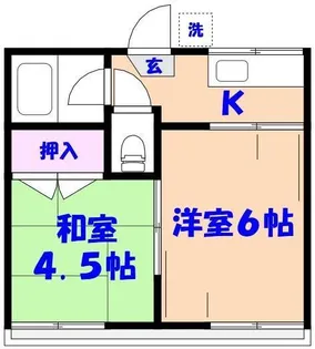 ハイツ菅野【2階】の間取り