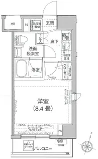 アイル イムーブル西日暮里【4階】の間取り