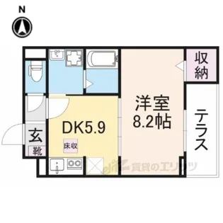 エアリーガーデン【1階】の間取り