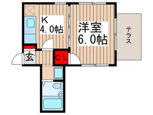 アブニ-ル北小金【1階】の間取り